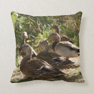 Group Of Ducks, Throw Pillow