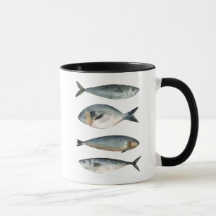 Group of Four Fish Mug