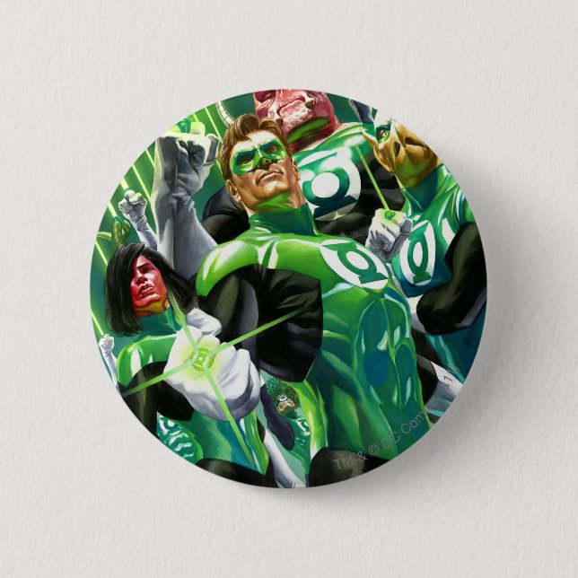 Group of Green Lanterns 2 Inch Round Button (Front)