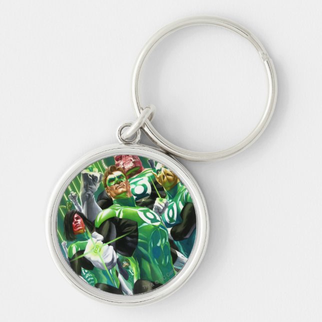 Group of Green Lanterns Keychain (Front)