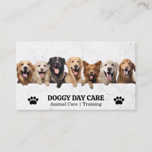 Group of Happy Dogs   Animal Care   Trainer Business Card