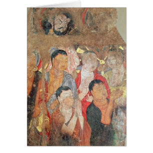 Group of monks and Buddha
