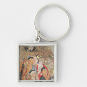 Group of monks and Buddha Keychain