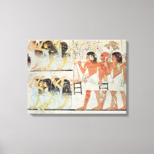 Group of mourners in the funeral procession canvas print