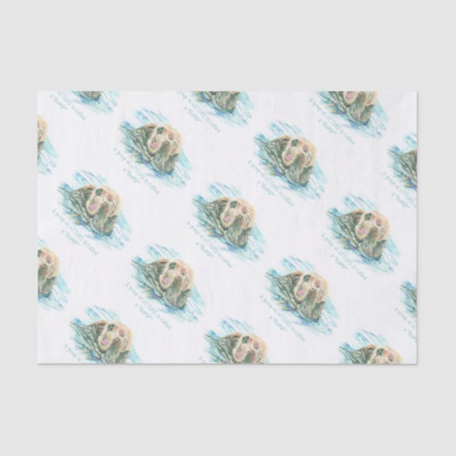 Group of Otters is called a Romp Animal Humour Tissue Paper (Front)