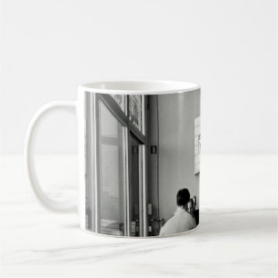 GROUP OF PEOPLE SITTING ON CHAIR COFFEE MUG