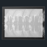Group of Plains Zebra Drink Together at Night Notepad<br><div class="desc">Africa,  East Africa,  Kenya,  Great Rift Valley,  Olkirimatian Conservancy,  plains zebra,  Equus quagga.  A group of plains zebra drink together at night.  B & W</div>