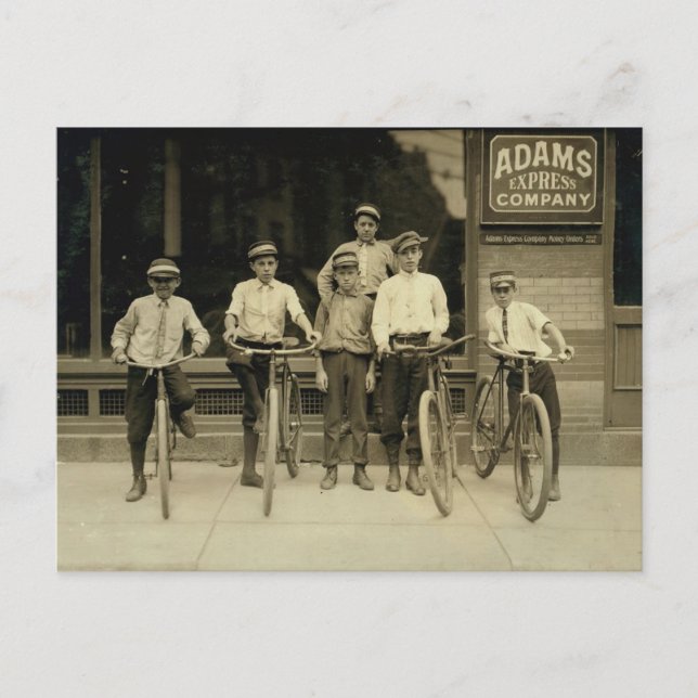 Group of Postal Messengers in Norfolk, Va. Postcard (Front)