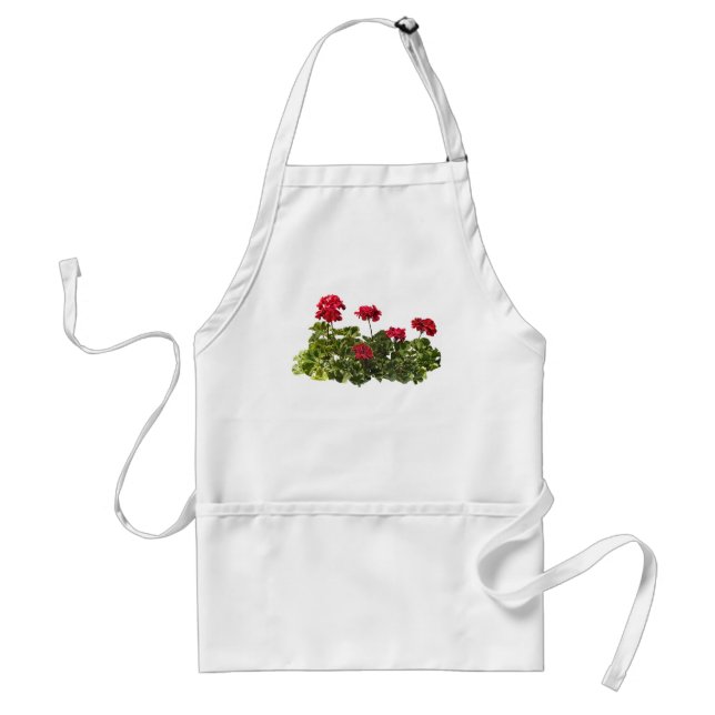 Group of Red Geraniums Standard Apron (Front)