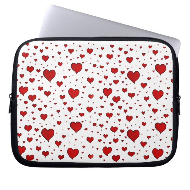 Group of Red Hearts Laptop Bag (Front)