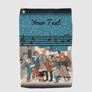 Group of Singers and Musicians on Street Corner Golf Towel