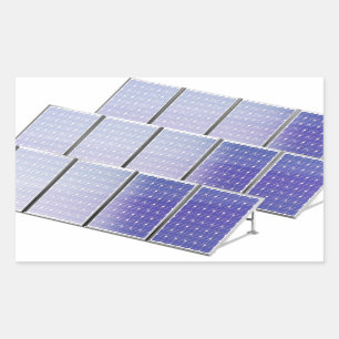 Group of solar panels sticker