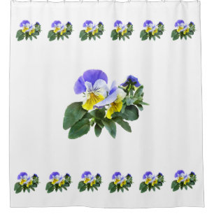 Group Of Yellow And Purple Pansies