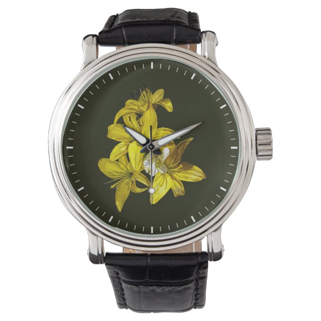 Group of Yellow Lilies Watch (Front)