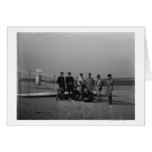 Group portrait in front of glider at Kill