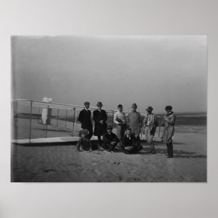 Group portrait in front of glider at Kill Poster