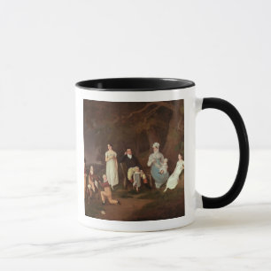 Group portrait of a Squire, his Wife and Children Mug