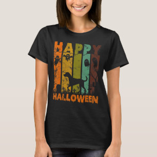 Group Pyjamas Matching Halloween Costume Retro Dal T-Shirt