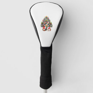 Group Santa Reindeer Elf Bernedoodles As Christmas Golf Head Cover
