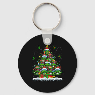 Group Santa Reindeer Elf Frogs Xmas Tree Colorful  Keychain