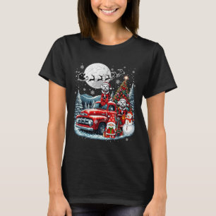 Group Xmas Gnome Snowman Santa Bichon Frises On Ck T-Shirt