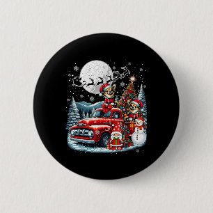 Group Xmas Gnome Snowman Santa Chihuahuas On Ckup 2 Inch Round Button