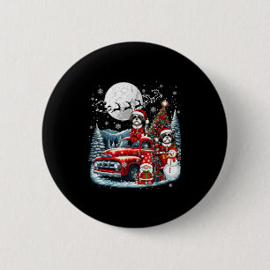 Group Xmas Gnome Snowman Santa Shih Tzus On Ckup T 2 Inch Round Button
