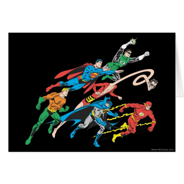 Groupe 5 de la Justice League of America (Devant horizontal)