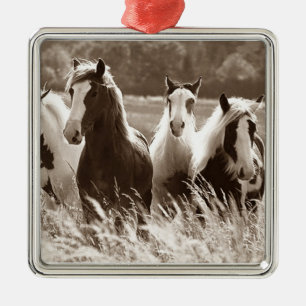 ***GROUPE DE GALLOPES DE CHEVAUX*** ORNEMENT DE NO