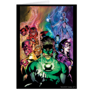 Groupe de Lantern Corps aux couleurs