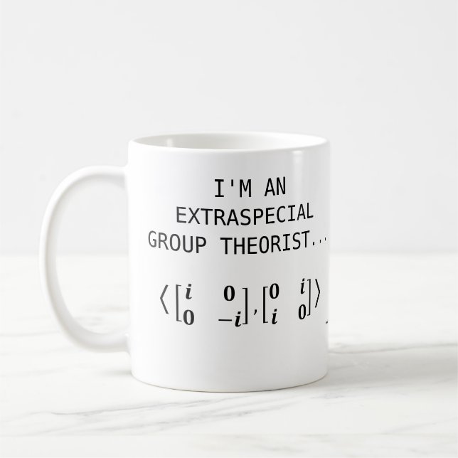 Groupe extra-spécial Théoriste Mug (Gauche)
