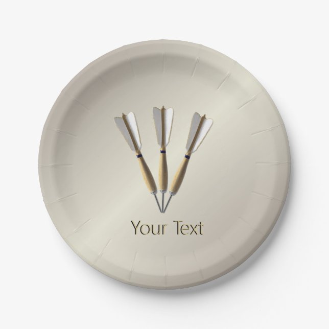 Grouped Dart Design Paper Plate (Front)