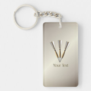 Grouped Dart Design Personal Keychain