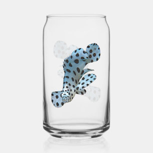 Grouper - Abstract Design - Cut out of a photo    Can Glass