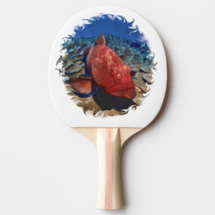 Grouper Fish On Coral Golf Balls Golf Ball Marker Ping Pong Paddle