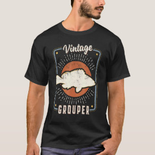 Grouper Fish Vintage Retro Classic Animal Love T-Shirt