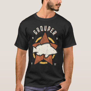 Grouper Fish Vintage Retro Classic Animal T-Shirt
