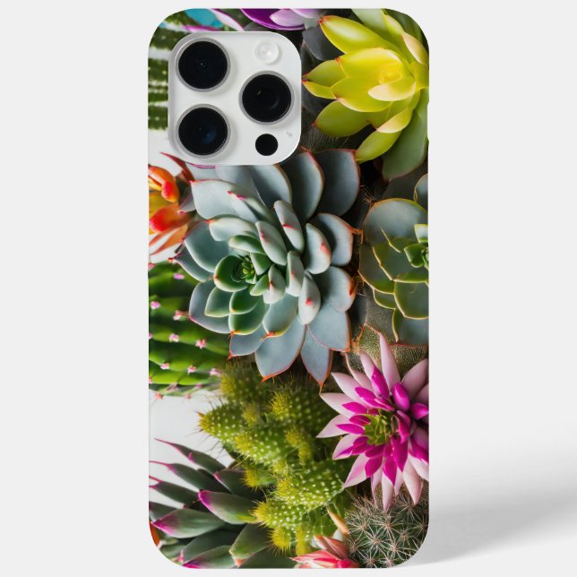 Grouping of cactus and succulent plants Case-Mate iPhone case (Back)