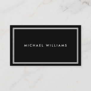 Groupon Elegant Classic Black Business Card