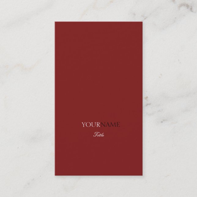 Groupon Lipstick Red Elegante Falu Red Business Card (Front)