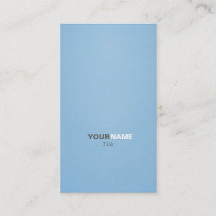Groupon Modern font Placid Blue Business Card