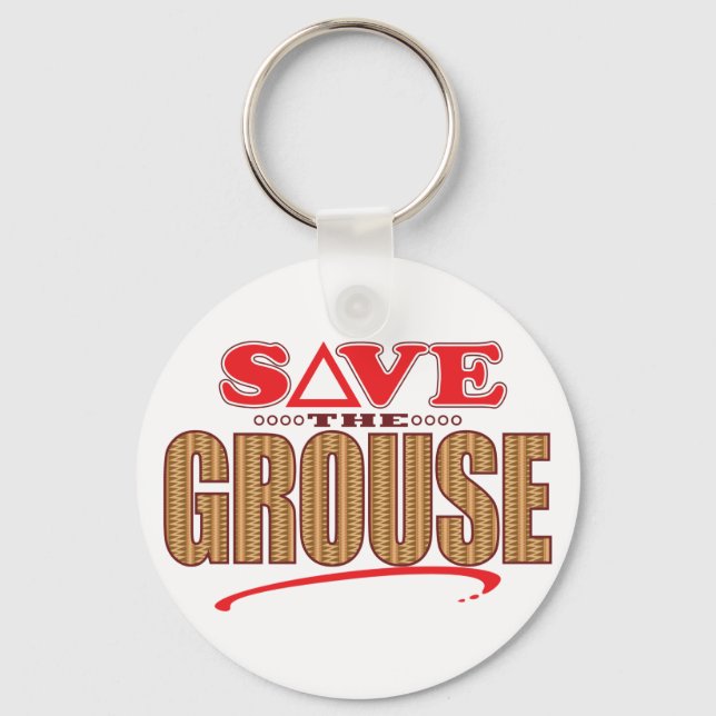 Grouse Save Keychain (Front)