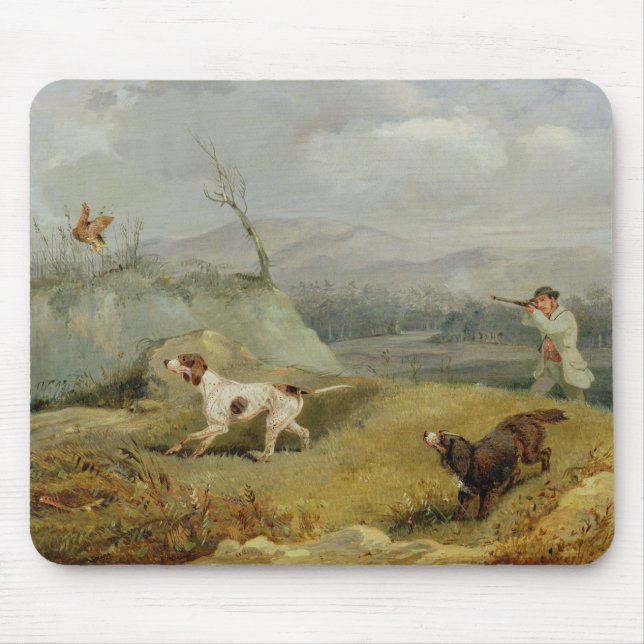 Grouse Shooting (oil on canvas) Mouse Pad (Front)