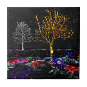 Grove of Living Gems Decorative Tile