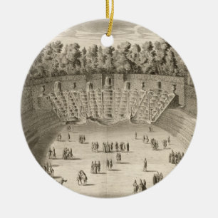 Grove of the Salle du Bal, Versailles, from 'Les P Ceramic Ornament