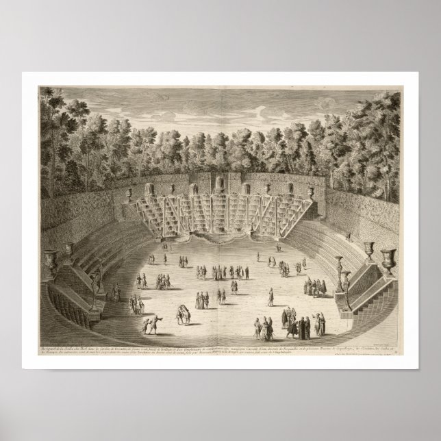 Grove of the Salle du Bal, Versailles, from 'Les P Poster (Front)