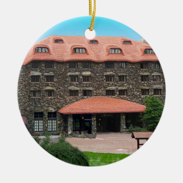 Grove Park Inn, Grove Park Inn Christmas Ornament, Ceramic Ornament (Front)