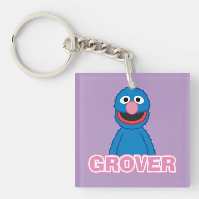 Grover Classic Style Keychain (Front)