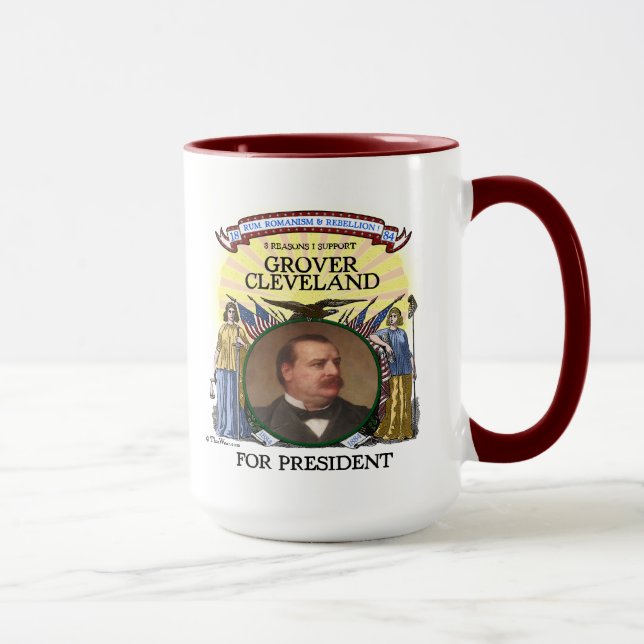 Grover Cleveland 1884 Campaign Mug (Right)