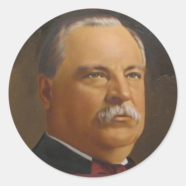 Grover Cleveland  22 &24 Classic Round Sticker (Front)